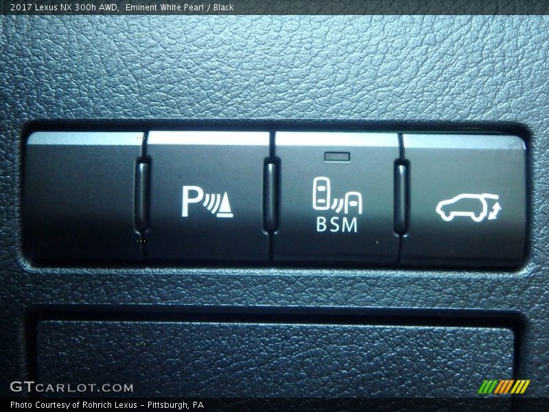 Eminent White Pearl / Black 2017 Lexus NX 300h AWD