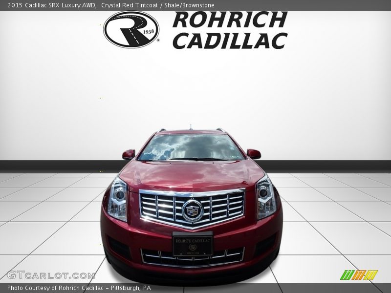 Crystal Red Tintcoat / Shale/Brownstone 2015 Cadillac SRX Luxury AWD