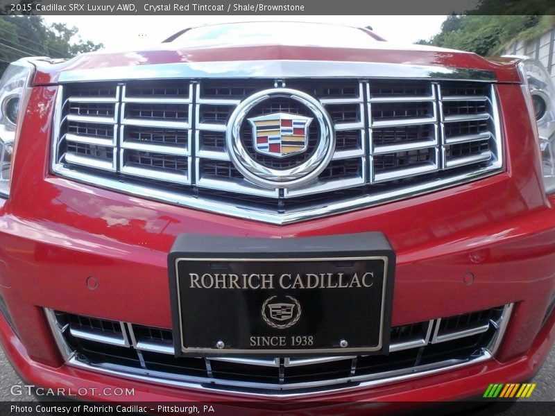 Crystal Red Tintcoat / Shale/Brownstone 2015 Cadillac SRX Luxury AWD