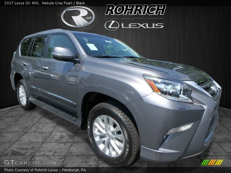 Nebula Gray Pearl / Black 2017 Lexus GX 460