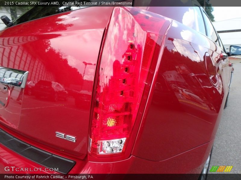 Crystal Red Tintcoat / Shale/Brownstone 2015 Cadillac SRX Luxury AWD