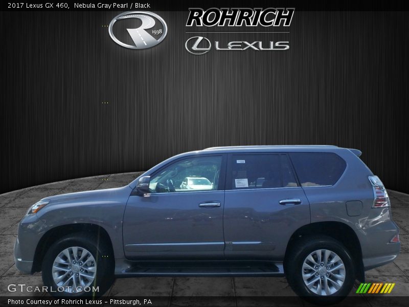 Nebula Gray Pearl / Black 2017 Lexus GX 460