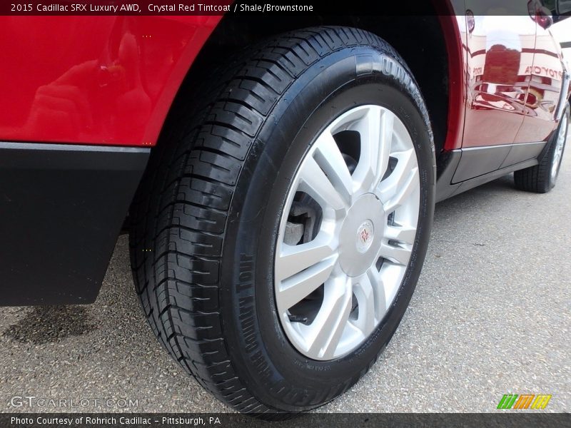Crystal Red Tintcoat / Shale/Brownstone 2015 Cadillac SRX Luxury AWD
