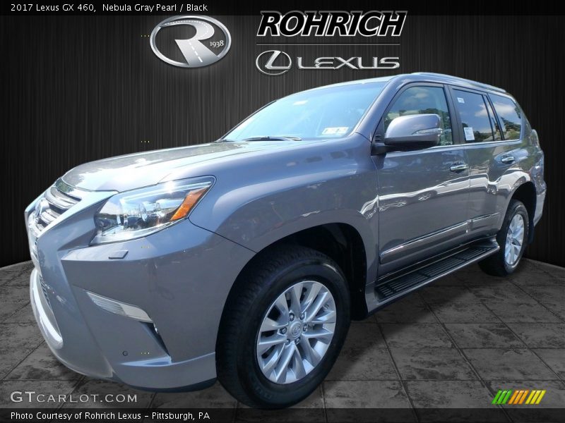 Nebula Gray Pearl / Black 2017 Lexus GX 460