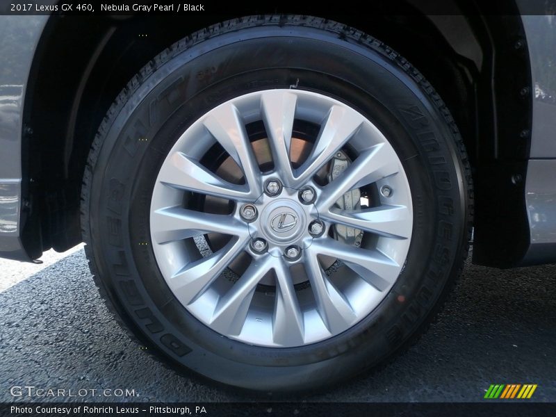 Nebula Gray Pearl / Black 2017 Lexus GX 460