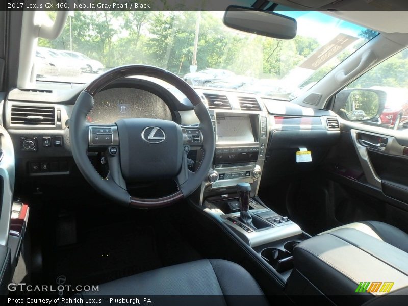 Nebula Gray Pearl / Black 2017 Lexus GX 460
