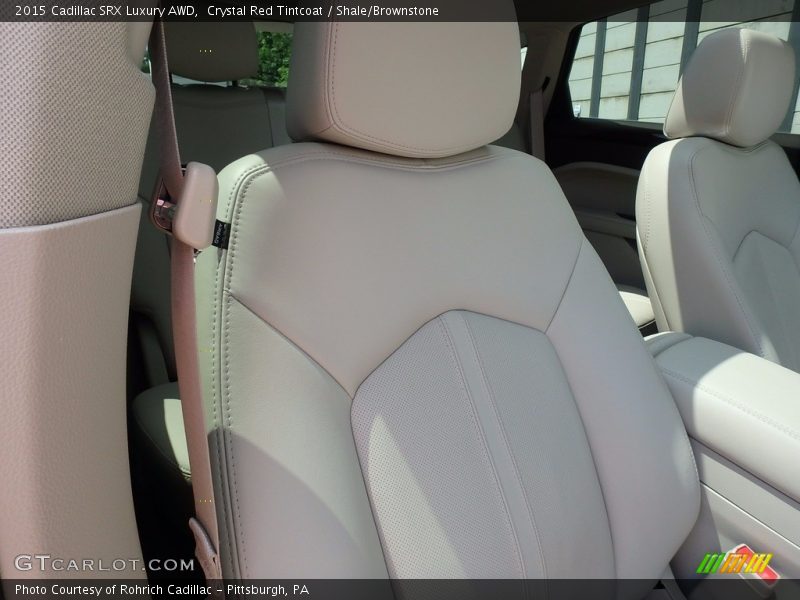 Crystal Red Tintcoat / Shale/Brownstone 2015 Cadillac SRX Luxury AWD