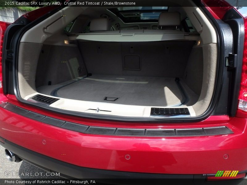 Crystal Red Tintcoat / Shale/Brownstone 2015 Cadillac SRX Luxury AWD