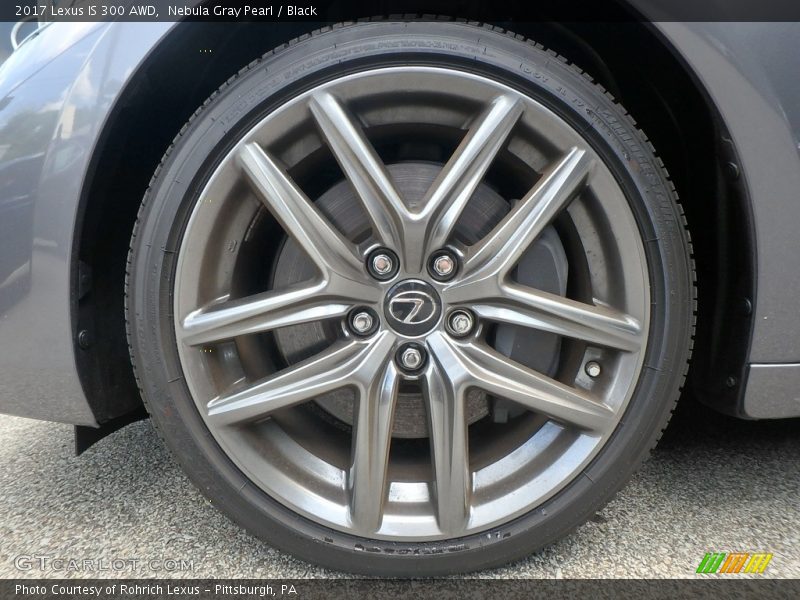 Nebula Gray Pearl / Black 2017 Lexus IS 300 AWD