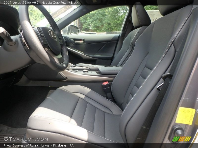 Nebula Gray Pearl / Black 2017 Lexus IS 300 AWD