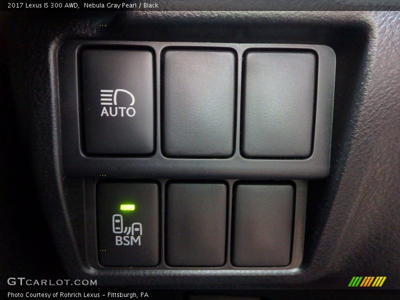 Nebula Gray Pearl / Black 2017 Lexus IS 300 AWD