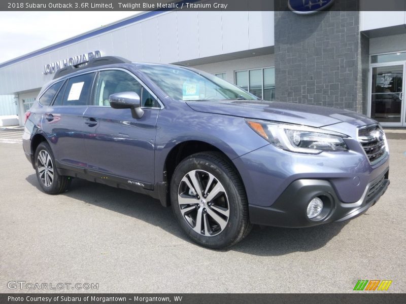 Twilight Blue Metallic / Titanium Gray 2018 Subaru Outback 3.6R Limited