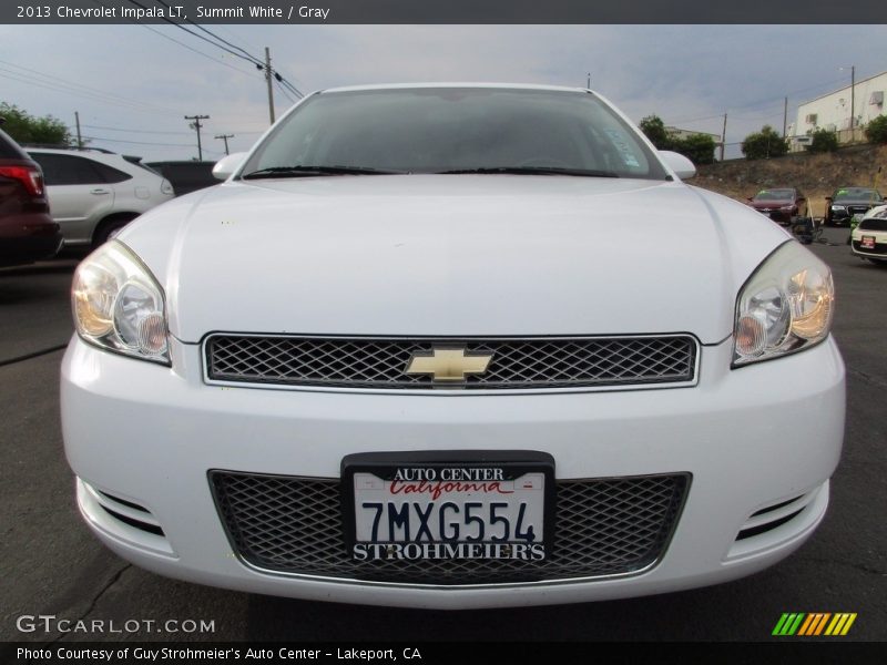 Summit White / Gray 2013 Chevrolet Impala LT