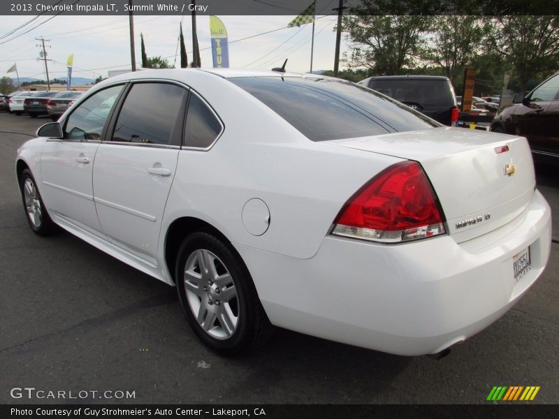 Summit White / Gray 2013 Chevrolet Impala LT