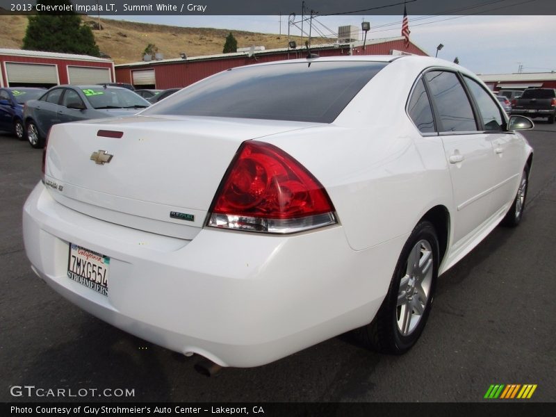 Summit White / Gray 2013 Chevrolet Impala LT