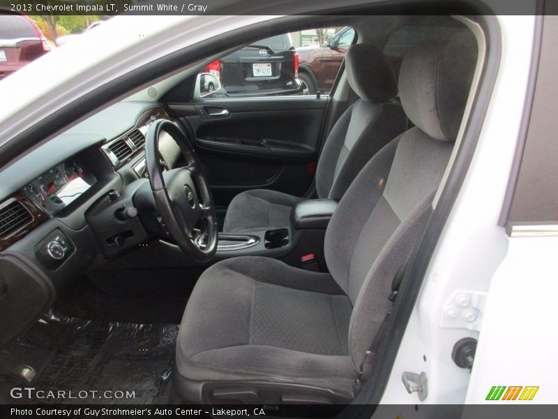 Summit White / Gray 2013 Chevrolet Impala LT