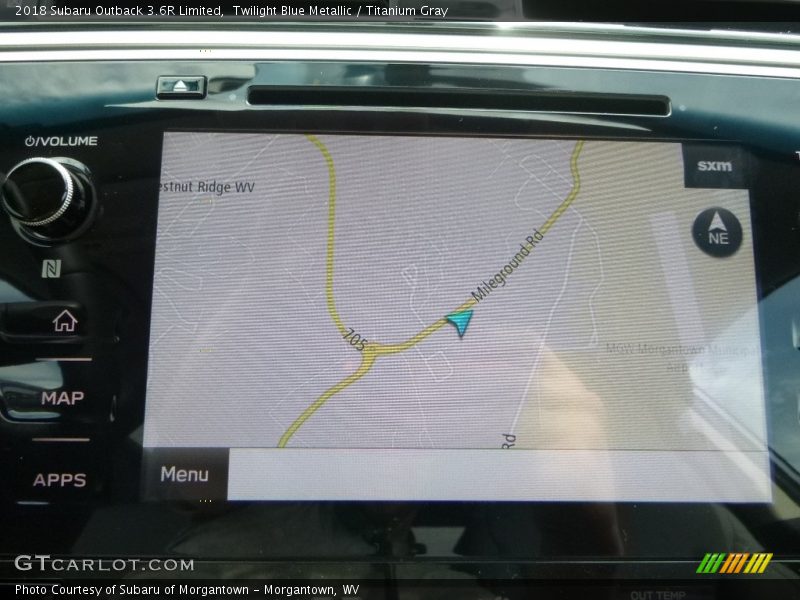Navigation of 2018 Outback 3.6R Limited