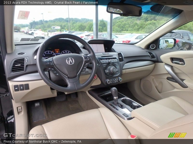 Crystal Black Pearl / Parchment 2013 Acura RDX Technology AWD
