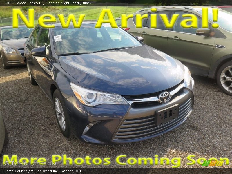 Parisian Night Pearl / Black 2015 Toyota Camry LE