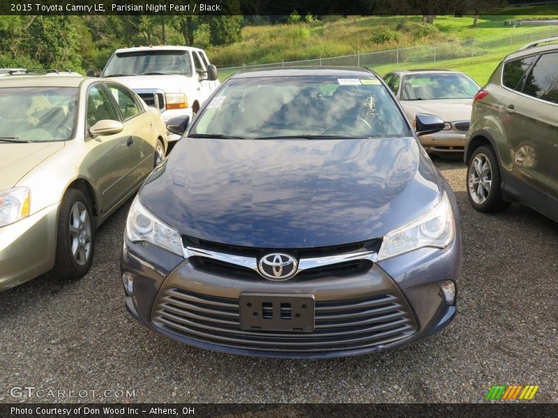 Parisian Night Pearl / Black 2015 Toyota Camry LE