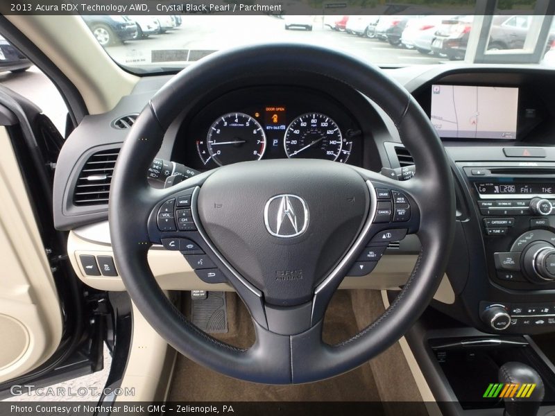 Crystal Black Pearl / Parchment 2013 Acura RDX Technology AWD