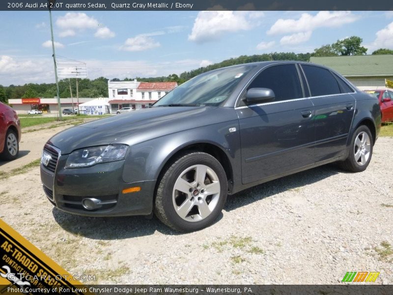 Quartz Gray Metallic / Ebony 2006 Audi A4 2.0T quattro Sedan