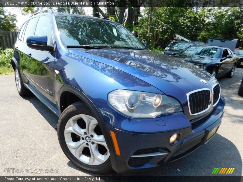 Deep Sea Blue Metallic / Cinnamon 2011 BMW X5 xDrive 35i