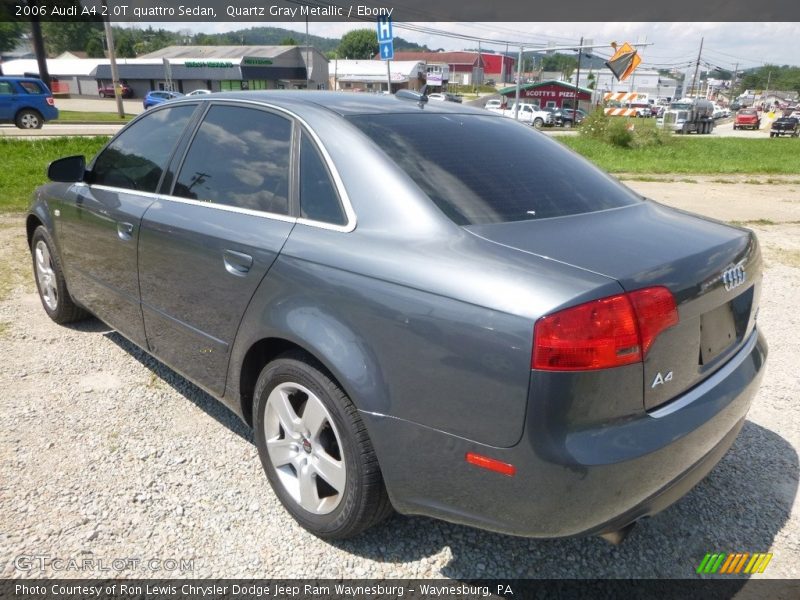 Quartz Gray Metallic / Ebony 2006 Audi A4 2.0T quattro Sedan