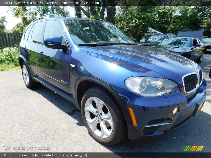 Deep Sea Blue Metallic / Cinnamon 2011 BMW X5 xDrive 35i