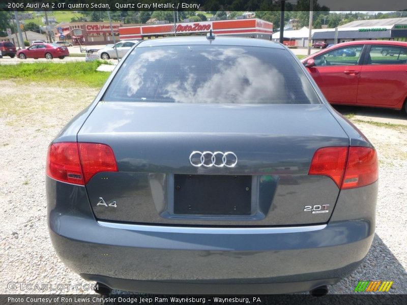 Quartz Gray Metallic / Ebony 2006 Audi A4 2.0T quattro Sedan