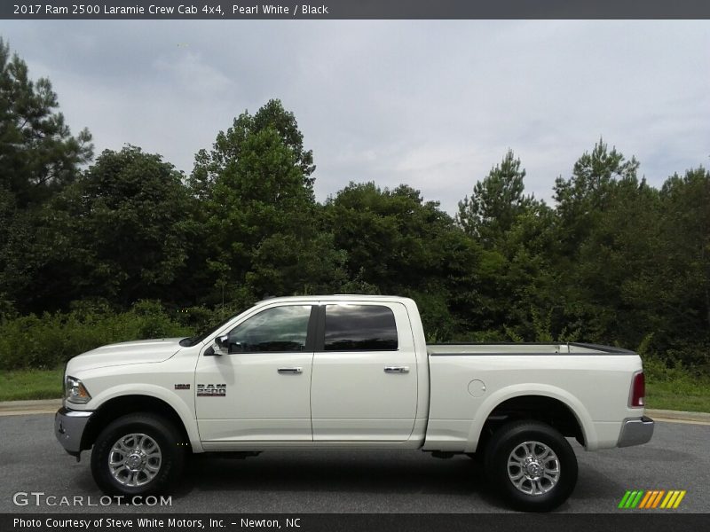 Pearl White / Black 2017 Ram 2500 Laramie Crew Cab 4x4