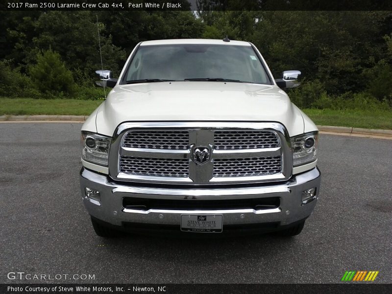 Pearl White / Black 2017 Ram 2500 Laramie Crew Cab 4x4
