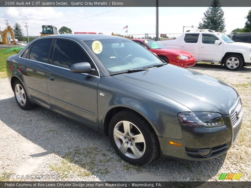 Quartz Gray Metallic / Ebony 2006 Audi A4 2.0T quattro Sedan