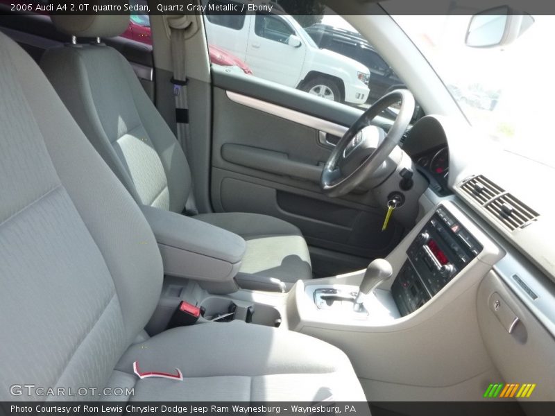 Quartz Gray Metallic / Ebony 2006 Audi A4 2.0T quattro Sedan