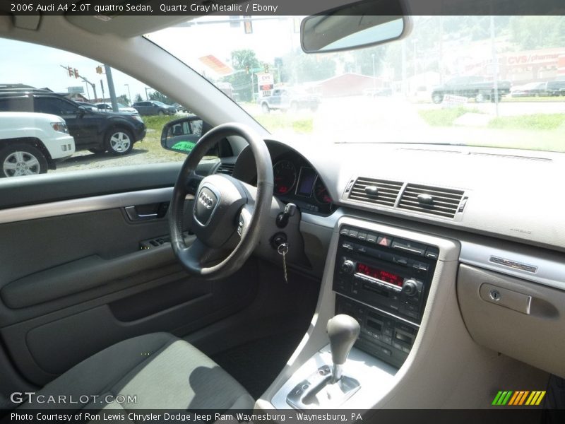 Quartz Gray Metallic / Ebony 2006 Audi A4 2.0T quattro Sedan