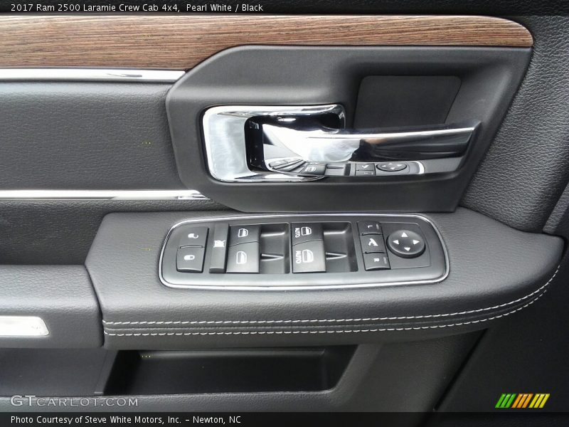 Pearl White / Black 2017 Ram 2500 Laramie Crew Cab 4x4