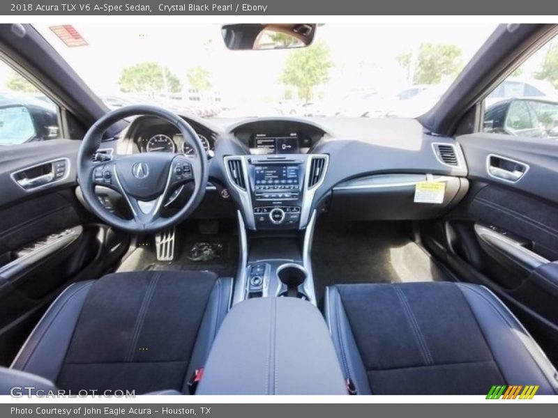 Crystal Black Pearl / Ebony 2018 Acura TLX V6 A-Spec Sedan