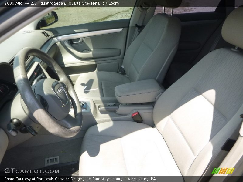 Quartz Gray Metallic / Ebony 2006 Audi A4 2.0T quattro Sedan