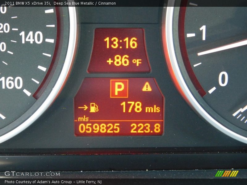 Deep Sea Blue Metallic / Cinnamon 2011 BMW X5 xDrive 35i