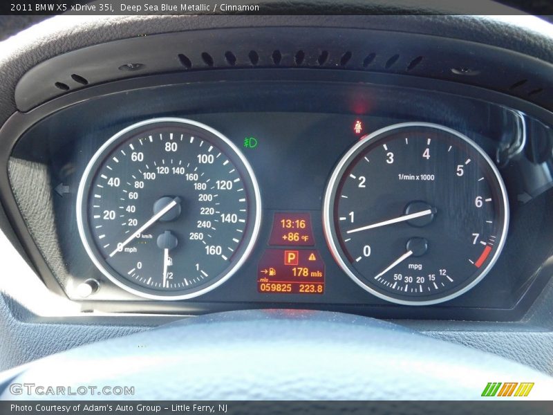 Deep Sea Blue Metallic / Cinnamon 2011 BMW X5 xDrive 35i