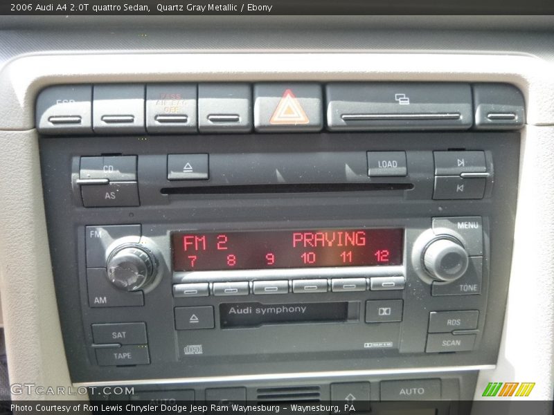 Quartz Gray Metallic / Ebony 2006 Audi A4 2.0T quattro Sedan