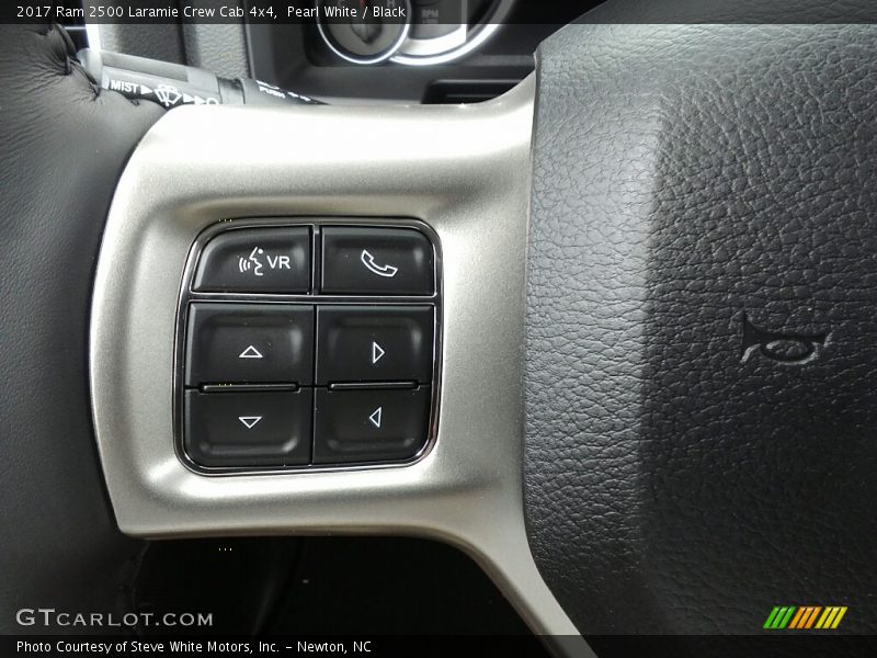 Pearl White / Black 2017 Ram 2500 Laramie Crew Cab 4x4
