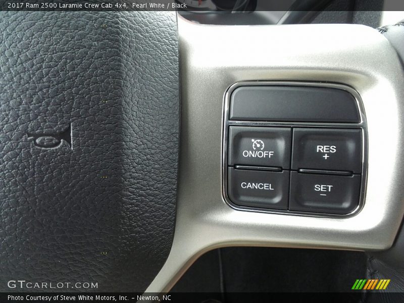 Pearl White / Black 2017 Ram 2500 Laramie Crew Cab 4x4