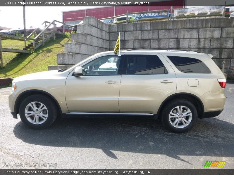 White Gold / Dark Graystone/Medium Graystone 2011 Dodge Durango Express 4x4