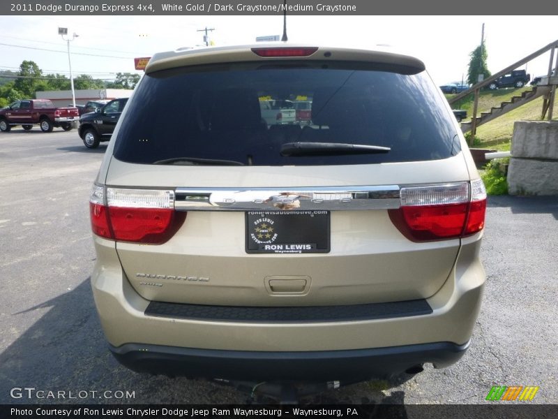 White Gold / Dark Graystone/Medium Graystone 2011 Dodge Durango Express 4x4