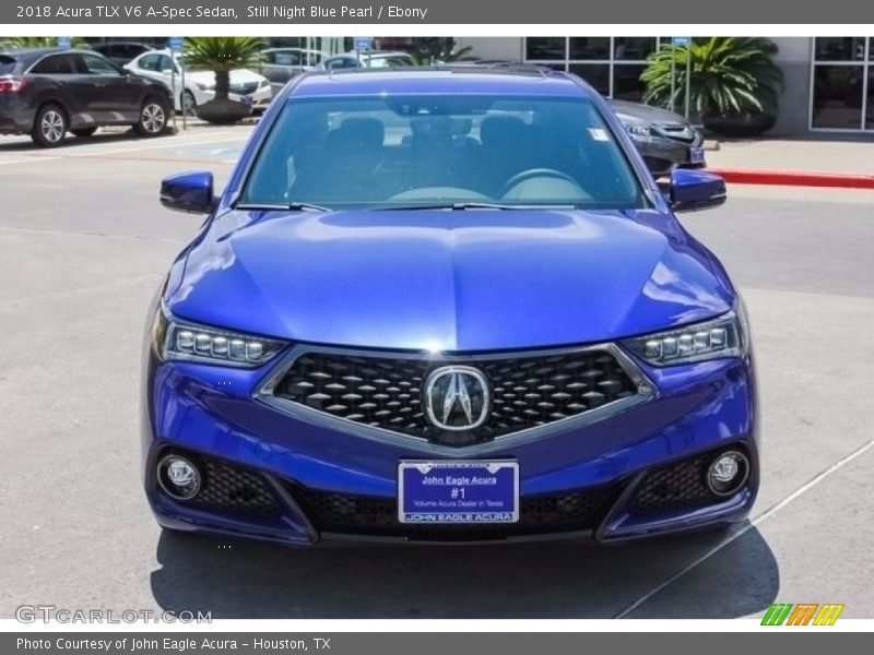 Still Night Blue Pearl / Ebony 2018 Acura TLX V6 A-Spec Sedan