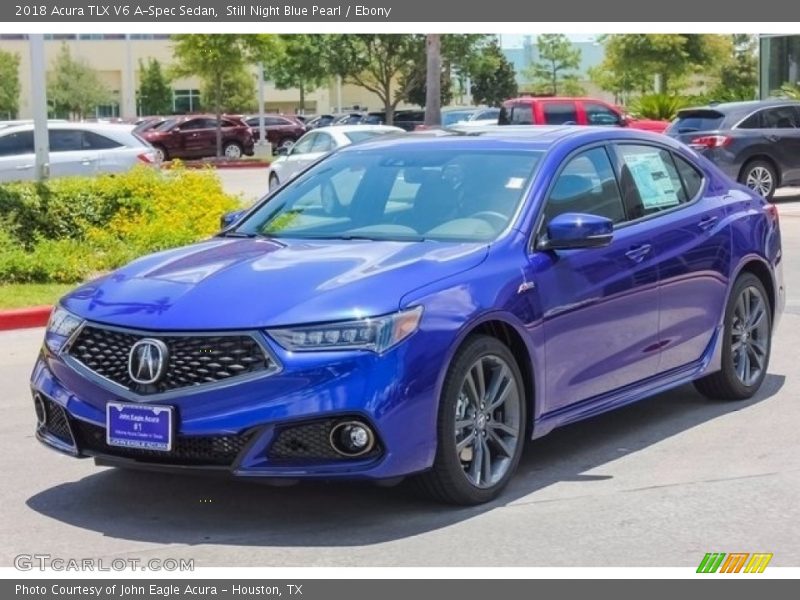 Still Night Blue Pearl / Ebony 2018 Acura TLX V6 A-Spec Sedan