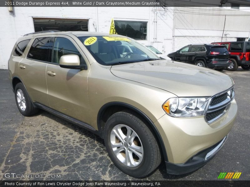 White Gold / Dark Graystone/Medium Graystone 2011 Dodge Durango Express 4x4