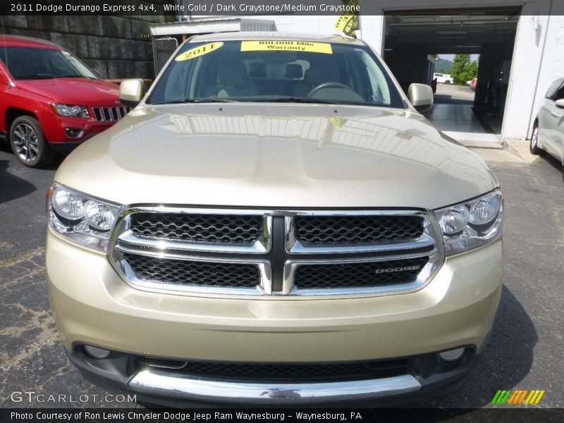 White Gold / Dark Graystone/Medium Graystone 2011 Dodge Durango Express 4x4