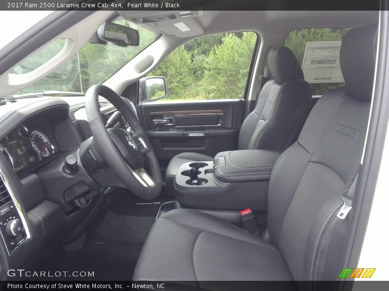 Pearl White / Black 2017 Ram 2500 Laramie Crew Cab 4x4